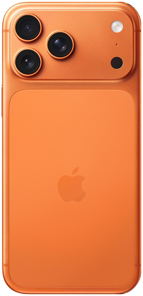 iPhone 17 Pro Max Cosmic Orange tampak belakang